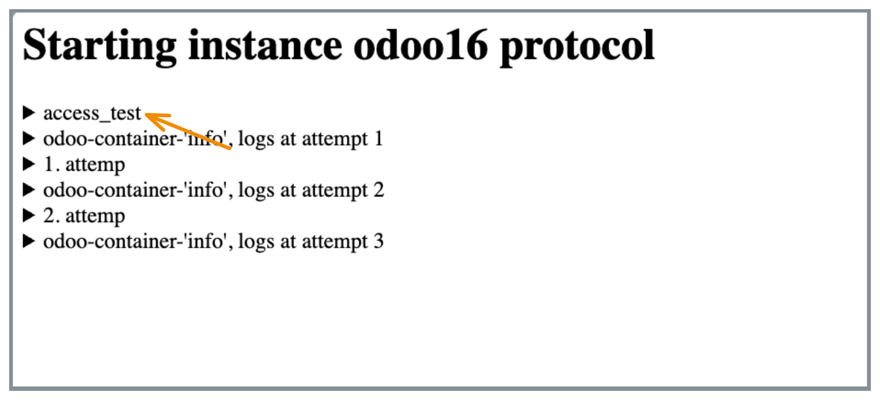 An unavailable instance